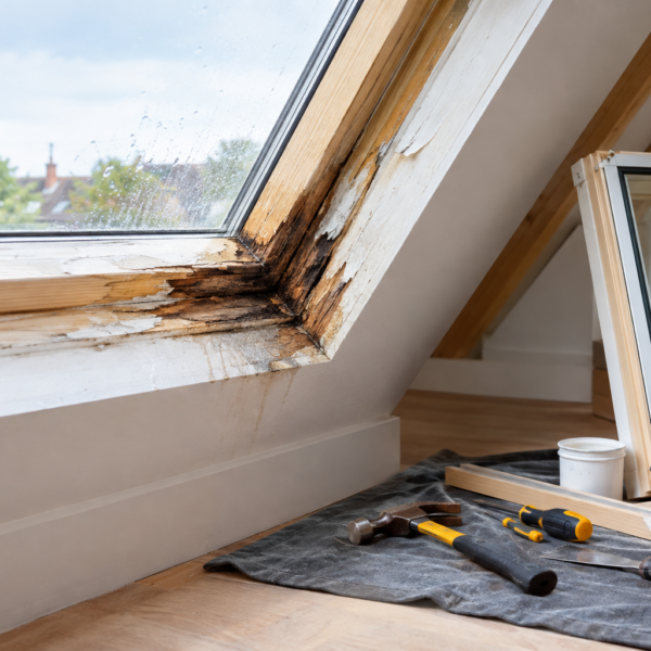 Can a Rotten Roof Window Frame Be Repaired
